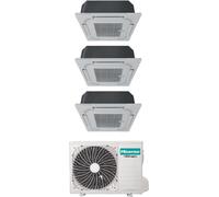 Hisense Climatizzatore a Cassetta 4 Vie Trial Split 12000 + 12000 + 12000 btu Condizionatore con Pompa di Calore Unità Interna + Unità Este...