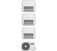Hisense Climatizzatore Console Trial Split 9000+9000+9000 btu Condizionatore con Pompa di Calore serie Turbo Comando Wireless Incluso (Unità...