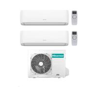 Hisense Climatizzatore Dual Split Hi Comfort 7+12 con 3AMW72U4RJC Inverter Wi-Fi R-32 Classe A++