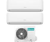 Hisense Climatizzatore Dual Split Inverter 9000+9000 Btu /h Condizionatore con Pompa di Calore Gas R32 WiFi (Unità Interna + Unità Esterna) -...