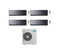 Hisense Climatizzatore Energy Pro X Black Quadri Split 9+12+12+18 con 5AMW125U4RTA Inverter Wi-Fi R-32