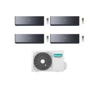 Hisense Climatizzatore Energy Pro X Black Quadri Split 9+9+9+12 con 4AMW81U4RJC Inverter Wi-Fi R-32