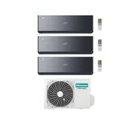 Hisense Climatizzatore Energy Pro X Black Trial Split 9+9+12 con 4AMW81U4RJC Inverter Wi-Fi R-32