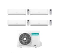 Hisense Climatizzatore Hi Comfort Quadri Split 7+7+12+12 con 5AMW105U4RQC Inverter Wi-Fi R-32 Classe A++