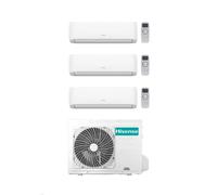 Hisense Climatizzatore Trial Split Hi Comfort 9+9+9 con 3AMW52U4RJA Inverter Wi-Fi R-32 Classe A++