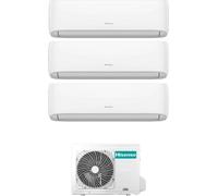 Hisense Climatizzatore Trial Split Inverter 7000+12000+12000 Btu /h Condizionatore con Pompa di Calore Gas R32 WiFi (Unità Interna + Unità Es...