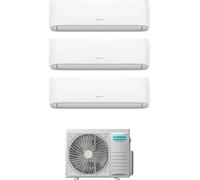Hisense Climatizzatore Trial Split Inverter 7000+7000+12000 Btu Condizionatore con Pompa di Calore Gas R32 (Unità Interna + Unità Esterna) - ...