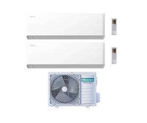 Hisense Climatizzatore UNI HB Dual Split 12+12 con 3AMW52U4RJC Inverter Wi-Fi R-32