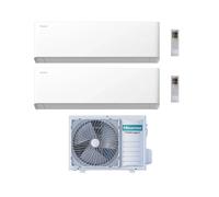 Hisense Climatizzatore UNI HB Dual Split 9+9 con 3AMW52U4RJC Inverter Wi-Fi R-32