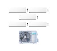 Hisense Climatizzatore UNI HB Penta Split 7+7+7+7+7 con 5AMW105U4RQC Inverter Wi-Fi R-32 Classe A++