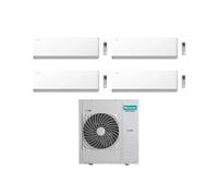 Hisense Climatizzatore UNI HB Quadri Split 7+7+7+24 con 5AMW125U4RTA Inverter Wi-Fi R-32 Classe A++