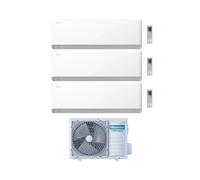 Hisense Climatizzatore UNI HB Trial Split 7+9+18 con 4AMW81U4RJC Inverter Wi-Fi R-32 Classe A++