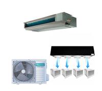 HIsense Condizionatore Canalizzato 18000 BTU R32 e Kit Plenum 2,3,4,5 vie