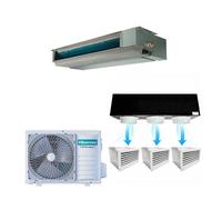 HIsense Condizionatore Canalizzato 18000 BTU R32 e Kit Plenum 2,3,4,5 vie