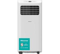 Hisense, APC07KV, Condizionatore Portatile 7000BTU, 2,6kW, 18㎡,Deumidificazione,63dB,LED Display,Timer 24h, Telecomando[Classe energetica A]