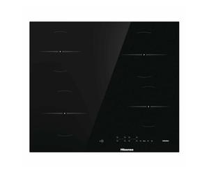 Hisense E6431CB Glass Ceramic Hob 4 Zone Minimalist Design 60cm Worktop Child Lock Bevelled End Strip