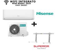 Hisense Easysmart 9000 Btu CA25YR4BG+CA25YR4BW r32 2025 Con Wi-Fi+Staffa Superior Universale