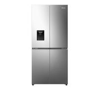 Hisense Frigorifero 4 porte dual no frost plus Dispenser acqua capacita lorda 582 lt Dimensioni (AxLxP) mm: 1785x794x698 mm. Colore: inox 6921727078520