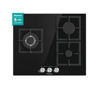 Hisense GG633B piano cottura Nero Superficie piana 58 cm Gas 3 Fornello(i)