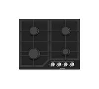 HISENSE GG643B PIANO COTTURA GAS, 4 zone di cotura, dimensioni: L 61 cm, P 51 piano in Vetroceramica, Nero