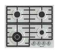 Hisense GM663XB piano cottura Acciaio inox Da incasso 60 cm Gas 4 Fornello(i)
