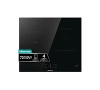 HISENSE HI621FM PIANO COTTURA A INDUZIONE, 4 zone di cotura, dimensioni: L 59,5 cm, P 52 piano in Vetroceramica, Nero