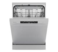 Hisense HS643B90X - Lavastoviglie 15 servizi, fondo 60 cm, asciugatura extra, programma automatico, terzo vassoio, programma breve 1 ora, 15 servizi, Aqua Protect System, controllo touch