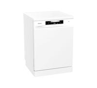 Hisense HS643C90W - Lavastoviglie a installazione libera capacità 16 servizi, altezza 84,5 cm x larghezza 59,9 cm, bianco, asciugatura automatica, programmi automatici, terzo vassoio