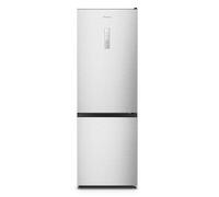 Hisense RB372N4CCD - Frigorifero Combi, Classe D, Capacità 292 L con 180 cm Alta, Cassetto Verdure, 4 Stelle Congelatore, Porta Reversibile, Silenzioso 39dB, Colore Acciaio