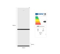 Hisense RB390N4AWE frigorifero con congelatore Libera installazione 304 L E Bianco