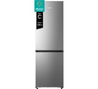 Hisense RB3K330SAIC - Frigorifero Combinato Total No Frost, Inox, 185x60cm, Classe C, 330L, Grande capacità, Ridotta profondità, Deep Freeze, Metal Tech Cooling, WiFi, Silenzioso, Motore Inverter