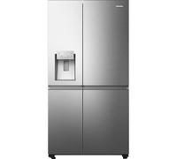 Hisense RS818N4TIC Side by Side - Frigorifero congelatore, EEK C, dispenser di acqua per ghiaccio, display LED, Total No Frost, Multi Air Flow, Fast Freeze, look Inox