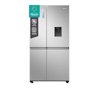 Hisense RS840N4WCE, Frigorifero Side by Side, Control touch, Grande capactià 649 litri, Total no frost, Motore inverter, Dispenser acqua senza attacco rete idrica
