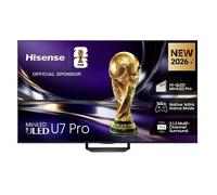 HISENSE 55U7S PRO, Smart TV MiniLED 165Hz 55" 4K, Schermo Anti-Riflesso, Dolby Atmos 2.1.2 By Devialet, VIDAA OS, Vision IQ, Native Game Mode, 4 HDMI 2.1, Wifi, BT, AirPlay2, lativù 4K
