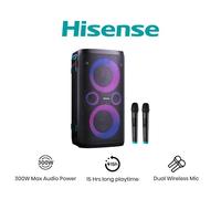 Hisense Speaker Party Storm 1 Audio Nero + 2 Microfoni Wireless
