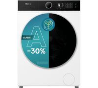 Hisense WF5I8043BWF Lavatrice slim a Carica Frontale 8 kg, Classe A-30%, 1400 rpm, 15 Programmi, Connectivity, Vapore, Refresh, Display Touch, Maxi cestello, Programma rapido