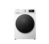 Hisense WFQA8014EVJM - Lavatrice con funzione di vapore, 8 kg/AquaStop/1400 giri/min, 15 programmi/inverter PowerDrive/tamburo in acciaio inox/sicurezza bambini/pulizia del tamburo/bianco