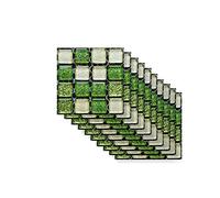Hiser Adesivi per Piastrelle da Cucina Mosaico 3D Creativo 10 Pezzi Impermeabile Adesivo da Parete Formato Autoadesivo Decorativo per Cucina Bagno Decorazioni Casa (Smeraldo,10x10cm)