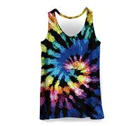 Hiser Canottiera Sportiva da Uomo Tie-Dye Camuffare Stampa Canotta Bodybuilding Fitness Palestra Muscolo Formazione Smanicato Vest Traspirante Sport Senza Manica Tank Top - XXS-4XL (G,XXL)