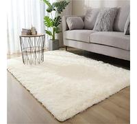 Hiser Shaggy Tappeto per Soggiorno, Moderno Soffice Peloso Ultra Molle Antiscivolo Tappeti Moquette per Interni Divano Camera da Letto Bambino Cameretta (Beige,140x200cm)