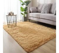Hiser Shaggy Tappeto per Soggiorno, Moderno Soffice Peloso Ultra Molle Antiscivolo Tappeti Moquette per Interni Divano Camera da Letto Bambino Cameretta (Cachi,160x230cm)
