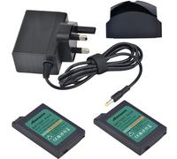 Hisewen 2PCS PSP-S110 Batteria con Caricatore 1500mAh per Sony PSP 3000/2000