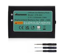 Hisewen Batteria di ricambio CTR-003 da 1350 mAh per Nintendo 3DS, 2DS, New 2DS XL, per controller Wii U Pro, per controller Swtich pro (non per New 3DS e 3DS XL)