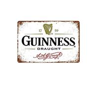 HISIMPLE Guinness - Targa in metallo, decorazione da parete per bar, pub, cucina, poster in casa, targa in metallo, 30 x 20 cm