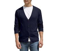 Hisir Camicia da uomo Casual Pullover Top T-shirt semplice e semplice Mostra il tuo spirito eroico, 5704 Blu marino, L