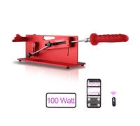 HiSmith HS21-APP Table Top 2.0 Pro 100W Premium Sex Machine with Remote and App Red