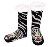 Hisonwel Mens Pantofole Calzine Animale Fuzzy Rutschschutz pelosi Inverno Caldo morbido cazzo Pelle gefüttert Calzine termiche per la casa