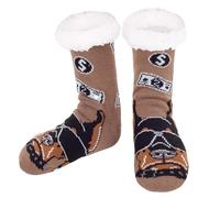 Hisonwel Mens Pantofole Calzine Animale Fuzzy Rutschschutz pelosi Inverno Caldo morbido cazzo Pelle gefüttert Calzine termiche per la casa