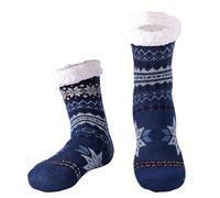 Hisonwel Uomo Calze a pantofola ultra morbidi caldo termici Calzini invernali Natale Calze con Suola Antiscivolo