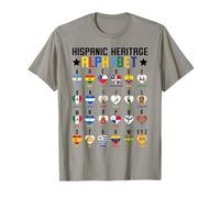 Hispanic Heritage Month Alphabet A to Z Bilingual Kids Maglietta